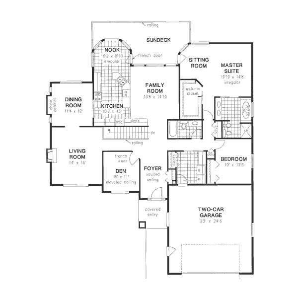 Dream House Plan - European Floor Plan - Main Floor Plan #18-9338