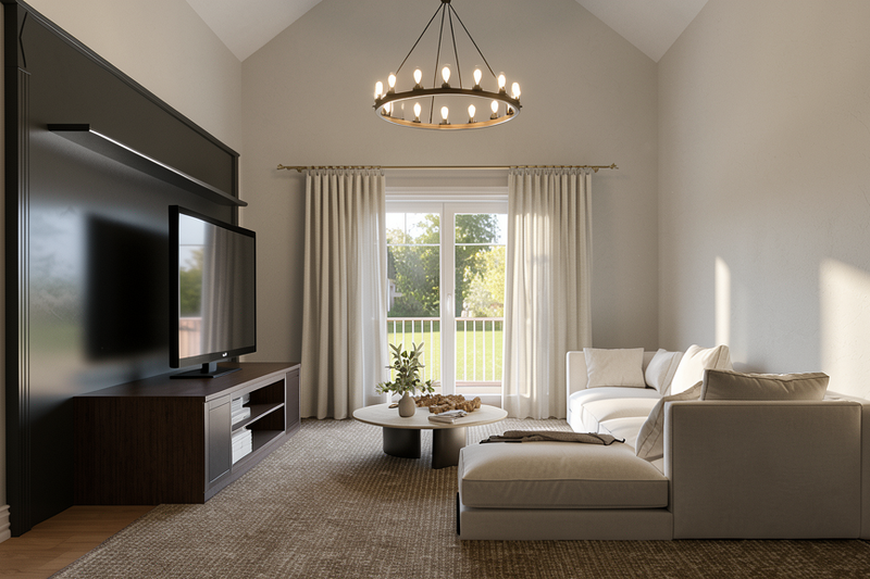 Architectural House Design - Interior - Family Room for Craftsman House Plan #1064-474 - 4 bed, 2.5 bath