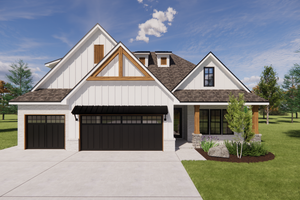 Traditional Exterior - Front Elevation Plan #1098-15