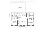 Traditional Style House Plan - 3 Beds 2 Baths 1100 Sq/Ft Plan #17-1162 