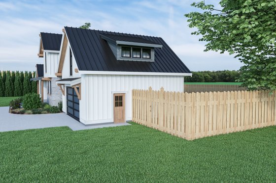 Exterior - Other Elevation 3 for Country House Plan #1070-33 - 3 bed, 2.5 bath