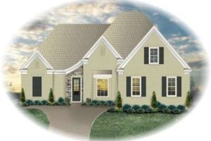 European Exterior - Front Elevation Plan #81-1540