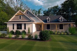 Farmhouse Exterior - Front Elevation Plan #1111-33