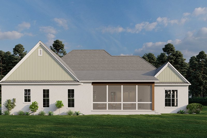 Dream House Plan - Exterior - Rear Elevation for Craftsman House Plan #923-306 - 4 bed, 3.5 bath