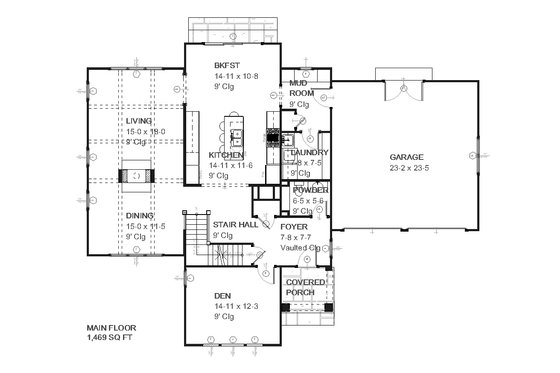 Traditional style house plan