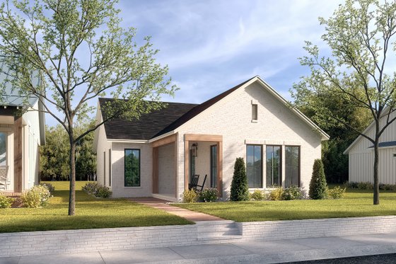 Exterior - Front Elevation 3 for Traditional House Plan #430-310 - 2 bed, 2 bath