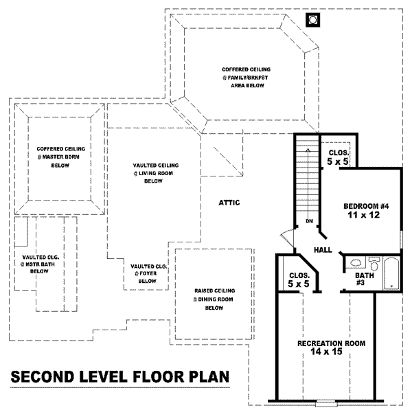 European Floor Plan - Upper Floor Plan #81-1539