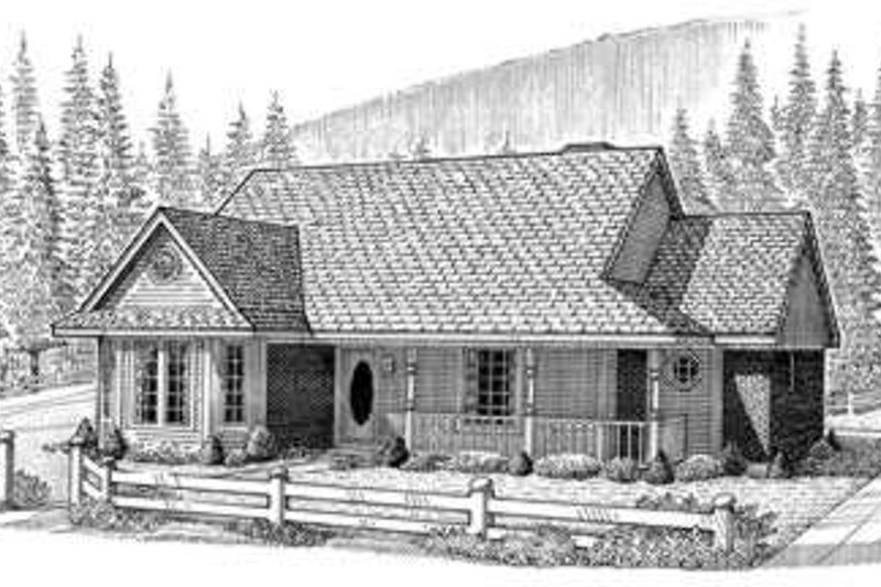 Architectural House Design - Country Exterior - Front Elevation Plan #410-224