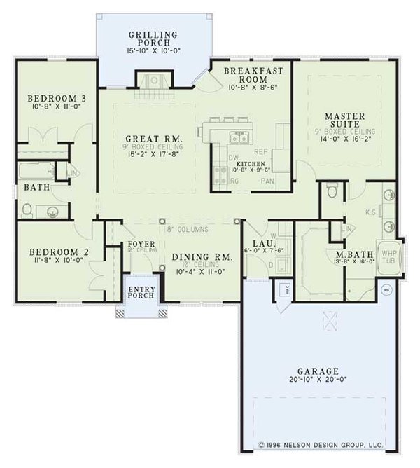 Dream House Plan - Traditional Floor Plan - Main Floor Plan #17-2883