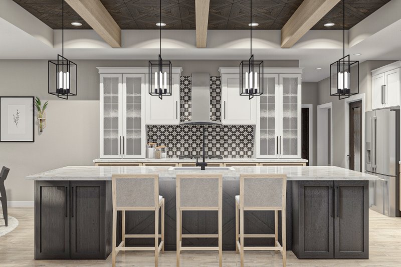 House Plan Design - Interior - Kitchen for Farmhouse House Plan #455-305 - 5 bed, 3.5 bath