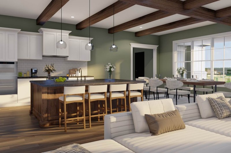 Architectural House Design - Interior - Kitchen for European House Plan #923-439 - 6 bed, 6.5 bath