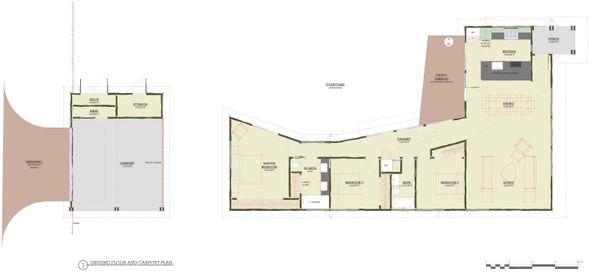 Modern Floor Plan - Main Floor Plan #450-4