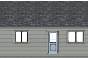 Exterior - Other Elevation for Colonial House Plan #126-231 - 3 bed, 2 bath