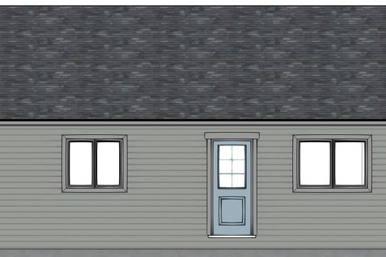 Exterior - Other Elevation for Colonial House Plan #126-231 - 3 bed, 2 bath