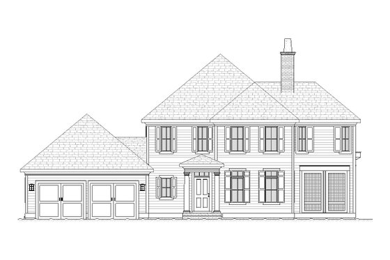 Exterior - Front Elevation 3 for Farmhouse House Plan #901-92 - 3 bed, 3.5 bath