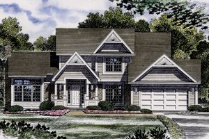 Country Exterior - Front Elevation Plan #316-101