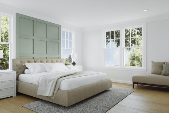 Interior - Master Bedroom for Bungalow House Plan #461-91 - 4 bed, 3.5 bath