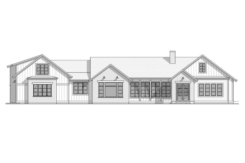 Dream House Plan - Exterior - Front Elevation 3 for Farmhouse House Plan #1086-22 - 4 bed, 4.5 bath