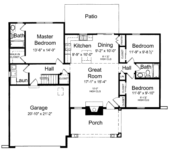 Dream House Plan - Traditional Floor Plan - Main Floor Plan #46-416