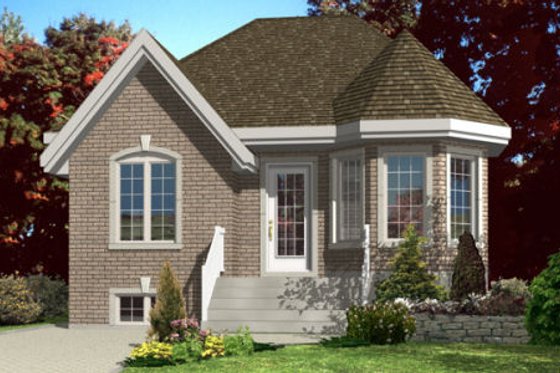 Exterior - Front Elevation for Traditional House Plan #138-319 - 2 bed, 1 bath