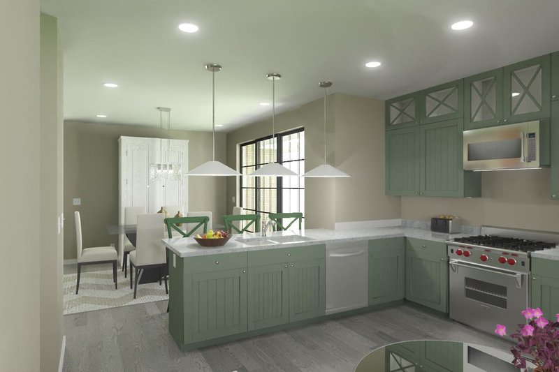 House Blueprint - Interior - Kitchen for Country House Plan #1126-14 - 3 bed, 2.5 bath