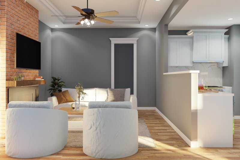 Home Plan - Interior - Family Room 1 for Traditional House Plan #17-2511 - 4 bed, 2 bath