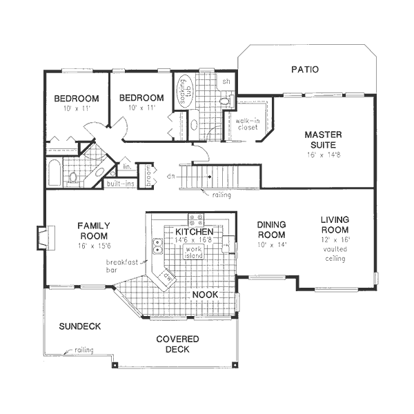 Home Plan - Traditional Floor Plan - Upper Floor Plan #18-9342