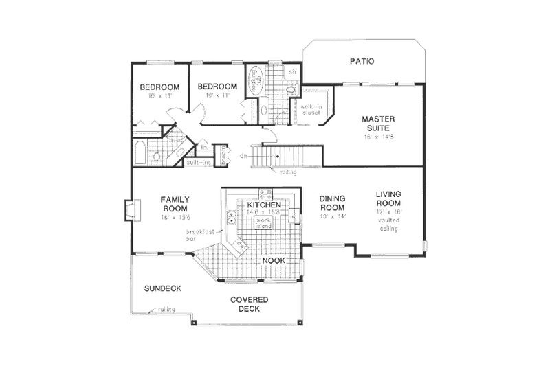 Dream House Plan - Floor Plan - Upper Floor for Traditional House Plan #18-9342 - 4 bed, 3 bath