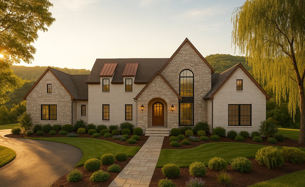 Exterior - Front Elevation 2 for Modern House Plan #1116-54 - 4 bed, 4.5 bath