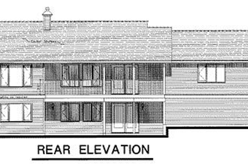 Dream House Plan - Exterior - Rear Elevation for Ranch House Plan #18-126 - 2 bed, 2 bath
