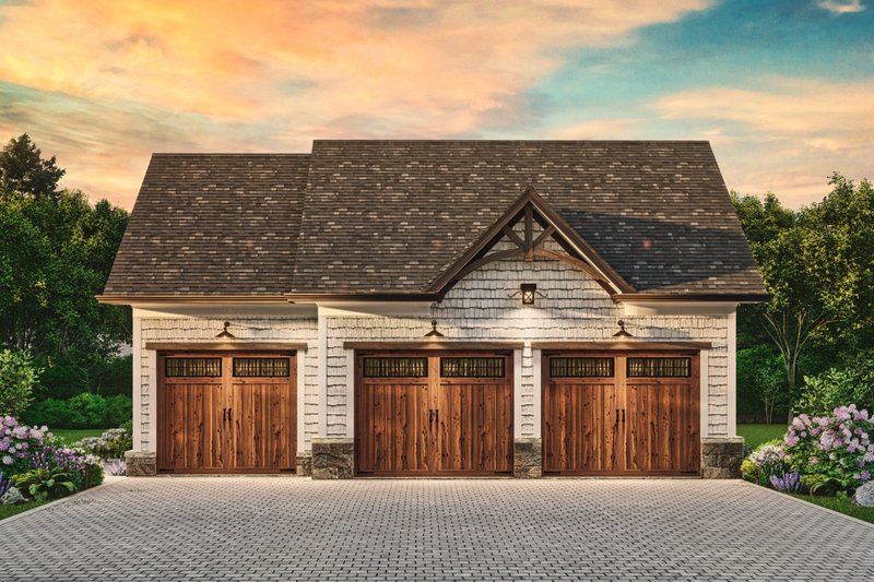 Dream House Plan - Exterior - Front Elevation 5 for Traditional House Plan #54-595, 1 bath