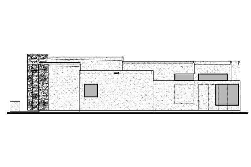 Architectural House Design - Exterior - Other Elevation 1 for Adobe / Southwestern House Plan #1073-25 - 4 bed, 4.5 bath
