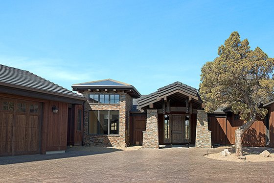 Exterior - Other Elevation 3 for Adobe / Southwestern House Plan #892-6 - 3 bed, 3.5 bath