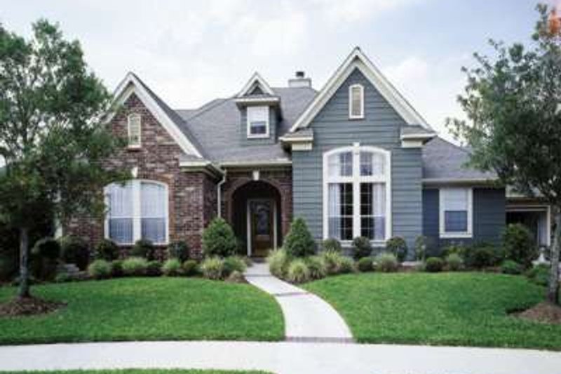 Dream House Plan - European Exterior - Front Elevation Plan #410-412