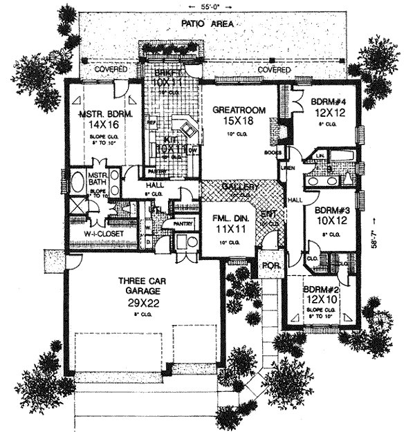 Traditional Floor Plan - Main Floor Plan #310-798