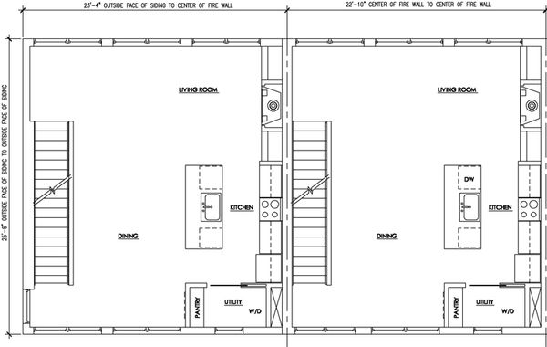 Modern Floor Plan - Main Floor Plan #448-1