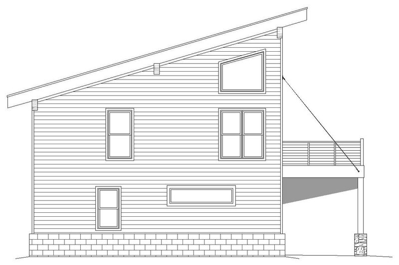 Home Plan - Exterior - Other Elevation for Modern House Plan #932-42 - 3 bed, 2 bath