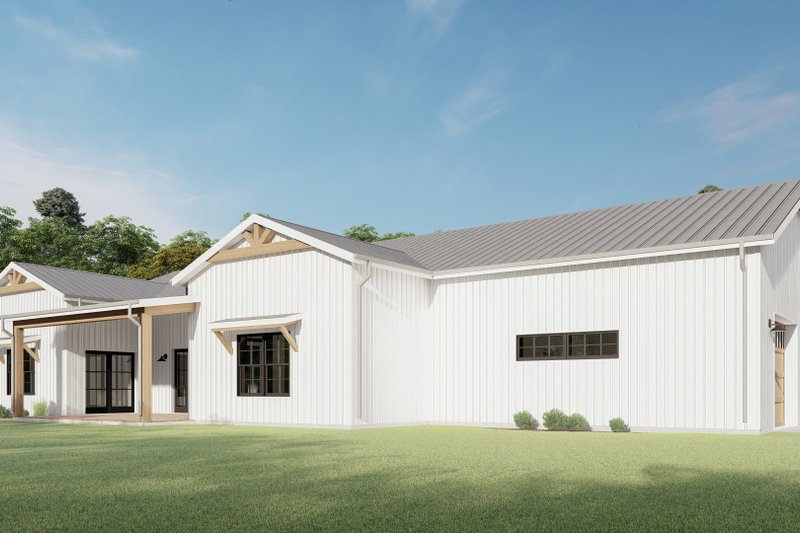 House Design - Exterior - Other Elevation 4 for Barndominium House Plan #1092-40 - 4 bed, 2.5 bath