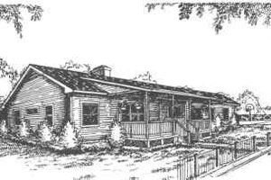 Ranch Exterior - Front Elevation Plan #30-166