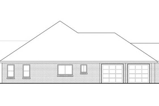 Exterior - Other Elevation for Ranch House Plan #124-834 - 3 bed, 2.5 bath