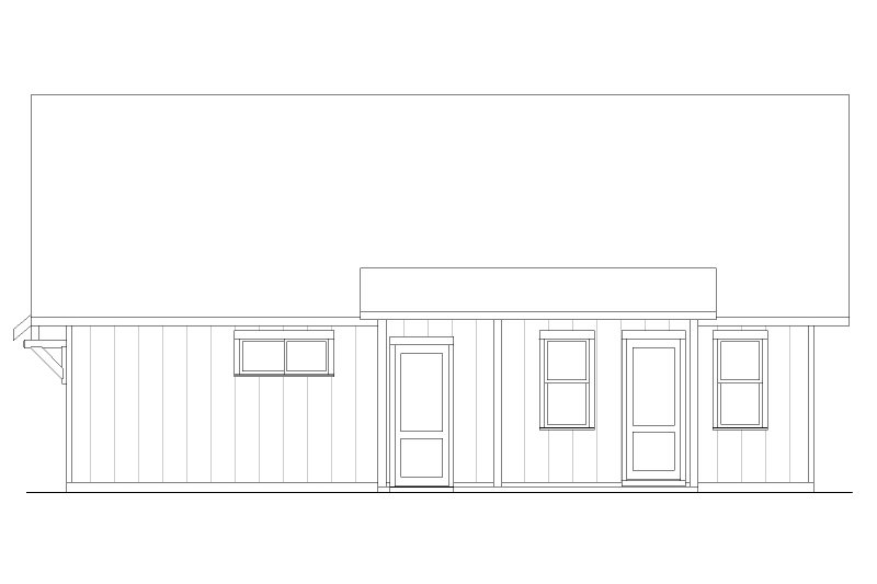 Dream House Plan - Exterior - Other Elevation for Farmhouse House Plan #1105-15, 0 bath