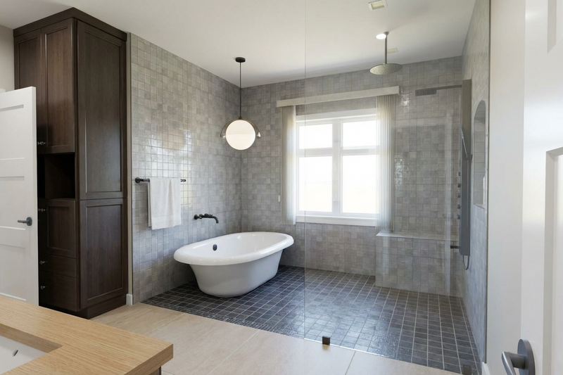 House Blueprint - Interior - Master Bathroom for Craftsman House Plan #1111-46 - 4 bed, 3.5 bath
