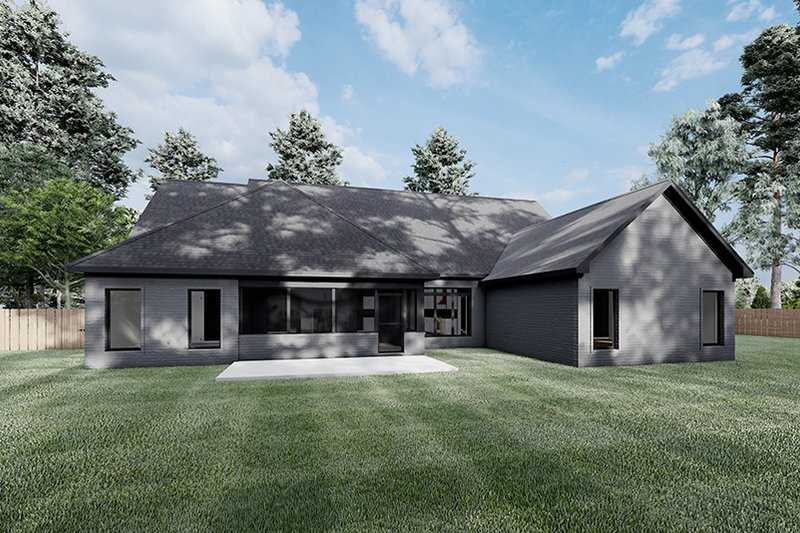 Dream House Plan - Exterior - Rear Elevation for European House Plan #923-187 - 4 bed, 2.5 bath