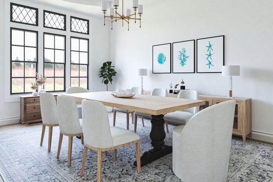 Interior - Dining Room for European House Plan #54-696 - 5 bed, 5 bath