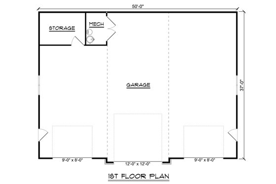Floor Plan - Main Floor for Contemporary House Plan #1064-331, 0 bath