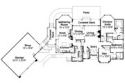 Mediterranean Style House Plan - 3 Beds 2.5 Baths 2276 Sq/Ft Plan #124-420 