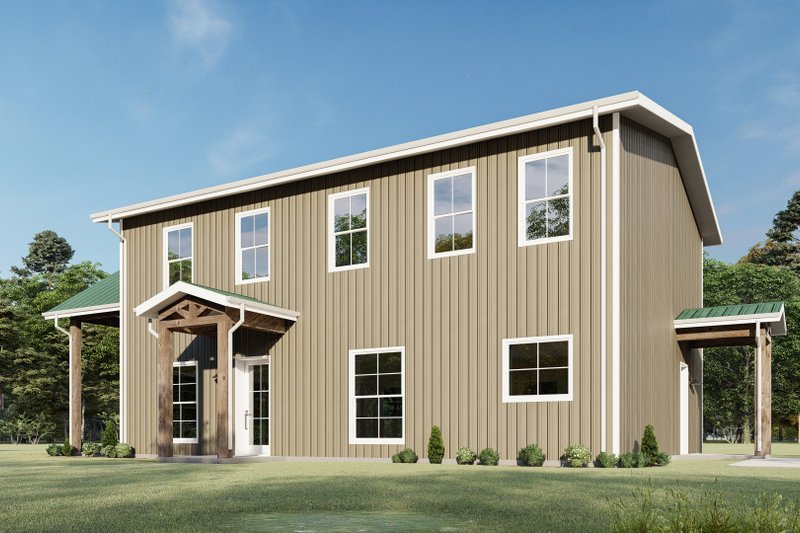 Dream House Plan - Exterior - Other Elevation for Barndominium House Plan #1092-36 - 3 bed, 2.5 bath