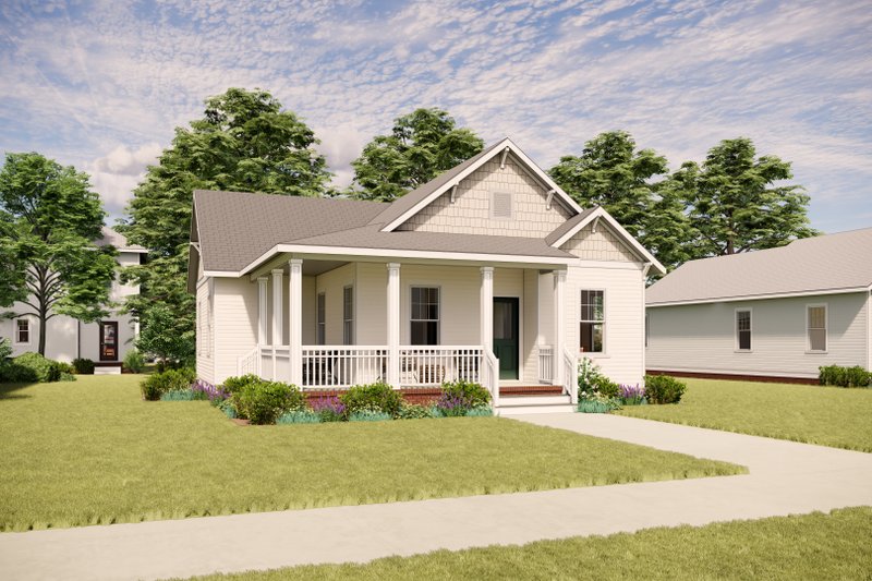 Architectural House Design - Exterior - Front Elevation 2 for Craftsman House Plan #936-26 - 4 bed, 2 bath
