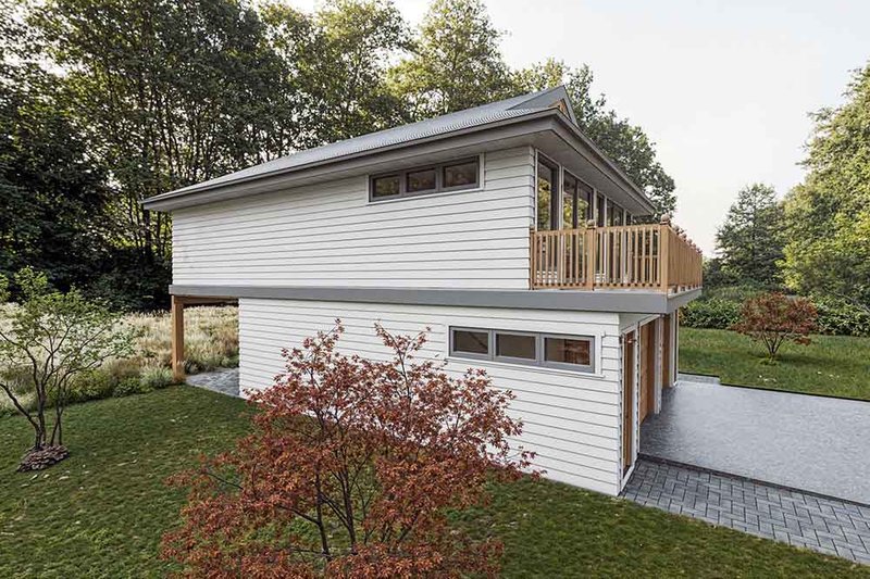 Architectural House Design - Exterior - Other Elevation for Country House Plan #1101-47 - 2 bed, 1 bath