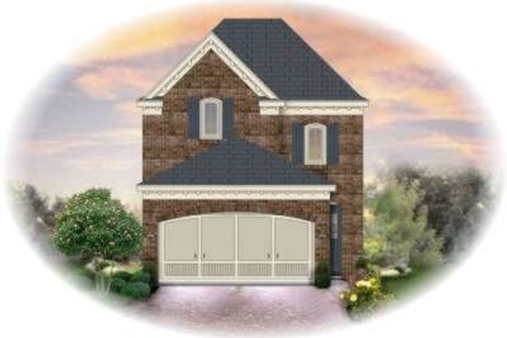 Exterior - Front Elevation for Traditional House Plan #81-1366 - 3 bed, 2.5 bath
